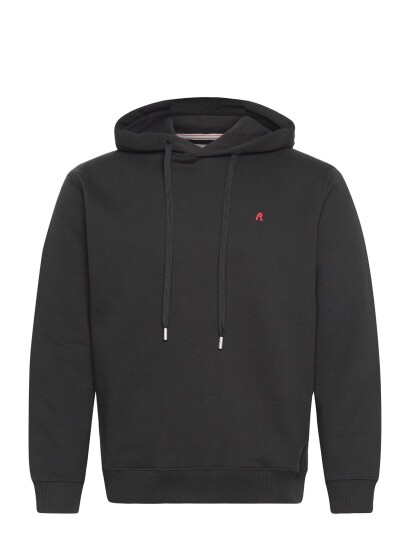 Replay Jumper Regular Red Logo   Black   XXXL