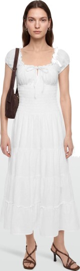 Gina Tricot Smock Dress White XL Gina Tricot Smock Dress White XL
