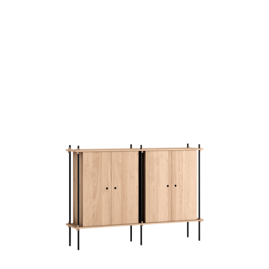 MOEBE S.115.2.E.OA Hyllesystem Eik/ Sort MOEBE S.115.2.E.OA Hyllesystem Eik/ Sort