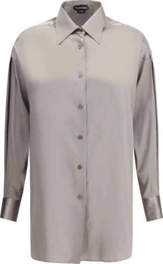 Tom Ford Dame Bluser & Skjorter Grå M, Tom Ford Dame Bluser & Skjorter Grå M,