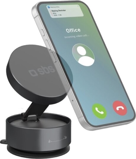 Sbs Tesupsuctionmag Mobiltelefon/Smarttelefon Aktiv Holder Bord Sort