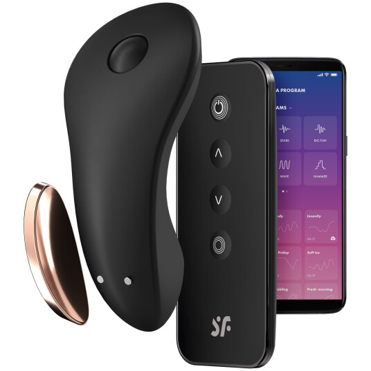 Satisfyer Little Secret Appstyrt Trusevibrator      - Svart
