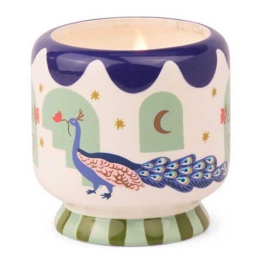 Paddywax - Adopo duftlys misted lime Peacock blå