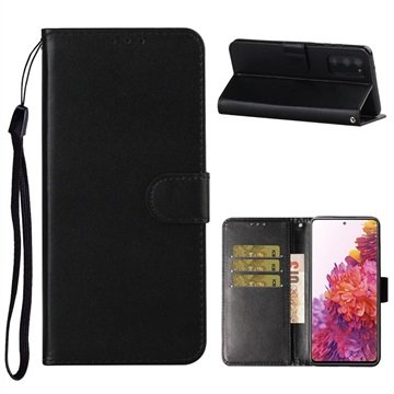 Samsung Galaxy S20 FE Premium Lommebok-deksel med Magnetisk Lukning Svart