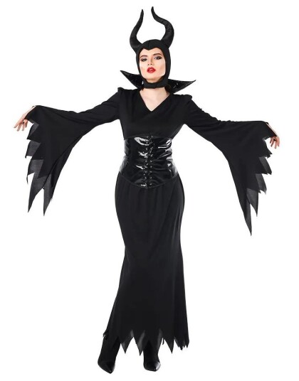 Boland Evil Queen Maleficent Inspirert Kostyme til Dame 14 16 ÅR Boland Evil Queen Maleficent Inspirert Kostyme til Dame 14 16 ÅR