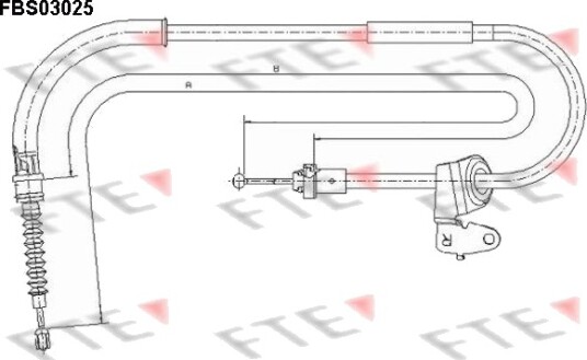 FTE 9250114 Tautrekk håndbremse FTE 9250114 Tautrekk håndbremse