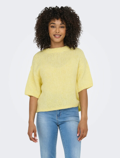 JDY Jdylinea S/S Pullover O Neck Knt Noos Yellow M JDY Jdylinea S/S Pullover O Neck Knt Noos Yellow M