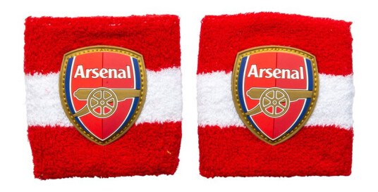Arsenal 2-Pakning Bomull Håndleddsbånd