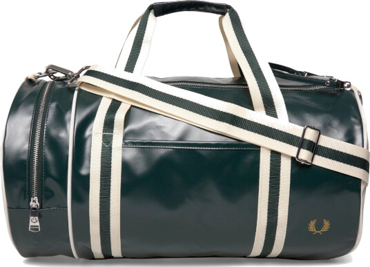 Fred Perry Classic Barrel Bag Green ONE SIZE Fred Perry Classic Barrel Bag Green ONE SIZE
