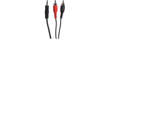 Connectech Mini Jack Til Phono Kabel. 5M. Sort
