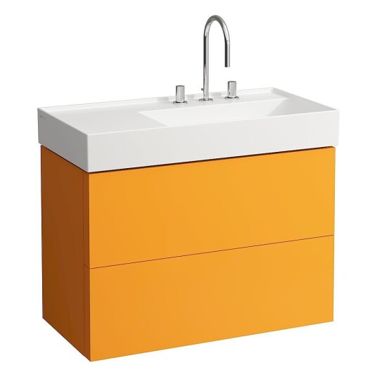 Laufen Kartell Servantskap med 2 skuffer 880x600 mm Oker Brun