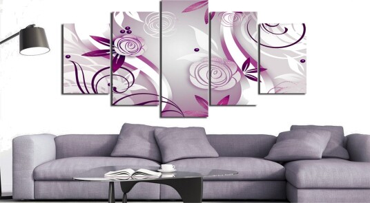Bilde Violet Roses 200x100 Artgeist sp. z o. o.