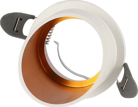 V Tac GU10 innfellingsspot Rund hvit aluminium Ø6,8cm hull: Ø6,1cm uten lyskilde