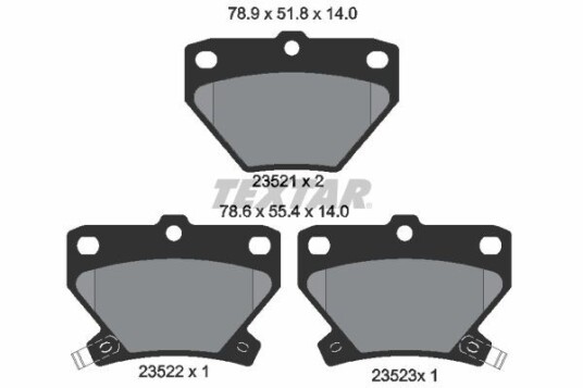 Bremseklosser TEXTAR 2352101