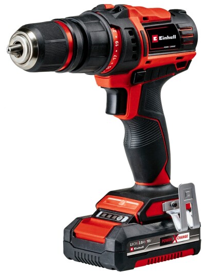 Einhell TE CD 18/45 Drill 18V Med 2.0Ah batteri Og Tilbehør Einhell TE CD 18/45 Drill 18V Med 2.0Ah batteri Og Tilbehør