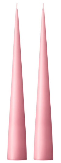 Ester & Erik kjeglelys 37 cm 2-stk. matt Old rose 39