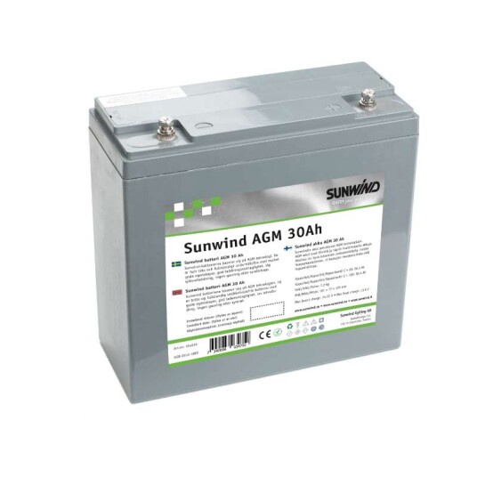 Sunwind Batteri AGM 30at