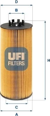 Oljefilter UFI 25.236.00 Oljefilter UFI 25.236.00