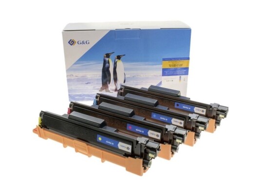 G&G Tonere Erstatter Brother Tn-243Bk Tn-243C Tn-243M Tn-243Y Kompatibel Sort Cyan Magenta Gul 1000 Sider Tn-243 Value Pack Nt-Pb243bk/C/M/Y_V6-B-Up-4