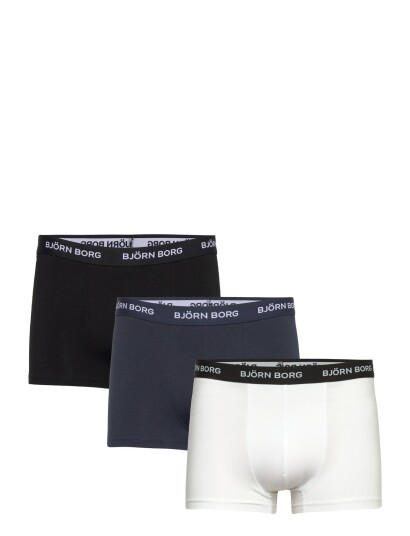 Björn Borg Cotton Stretch Trunk 3P Navy S
