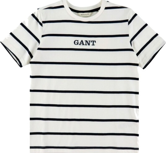 GANT T skjorte Grafikk Stripe Hvit m. Striper GANT 14 15 år 164 170 T skjorte
