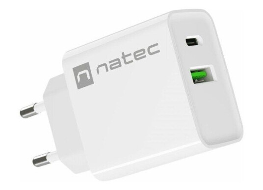 Natec Ribera power adapter - USB 24 pin USB-C - 20 Watt Natec Ribera power adapter - USB 24 pin USB-C - 20 Watt