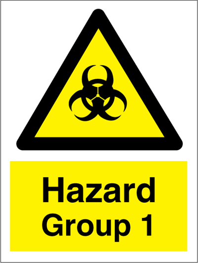 Jo Safety Hazard Group 1 Rigid plast R NM 200 x 150 mm IMO 107103RNM