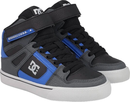 DC Pure High Top Ev GREY/BLACK/BLUE 33 DC Pure High Top Ev GREY/BLACK/BLUE 33