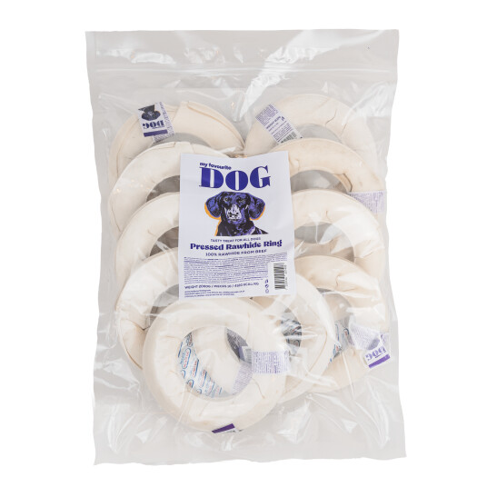 My Favourite Dog Presset Råhudring 15 cm 10-pk - Hundemat Tyggesnacks