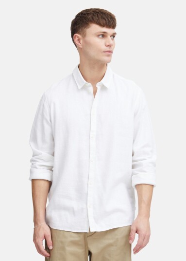 Solid Sdenea Allan Ls White M Langarmede Skjorter