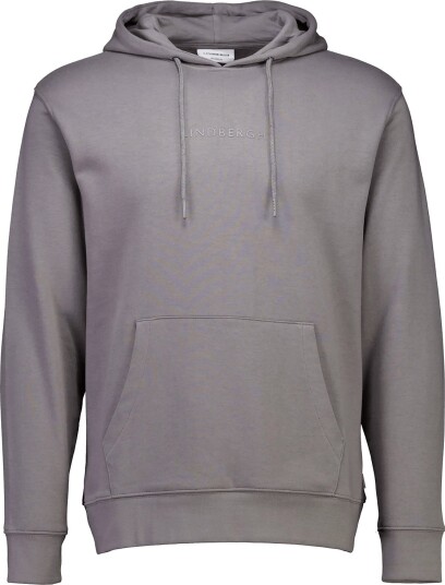 Lindbergh Logo Chest Print Hoodie Sweat Grey L