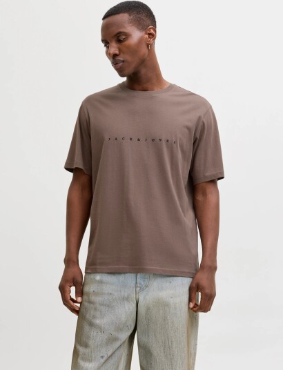 Jack & Jones Jjestar Jj Tee Ss Noos Brown M