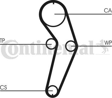 Registerreim sett CONTITECH CT988K3 Registerreim sett CONTITECH CT988K3