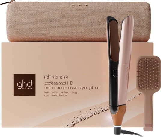 ghd Cashmere Collection Chronos Hair Straightener Festive Gift Set in