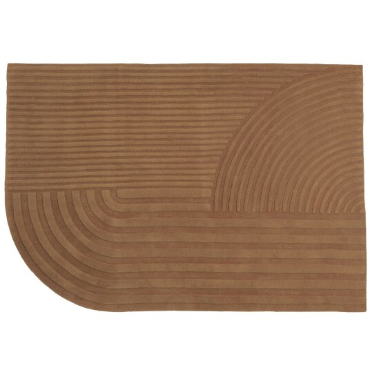 Muuto Relevo teppe 170 x 240 cm Burnt orange