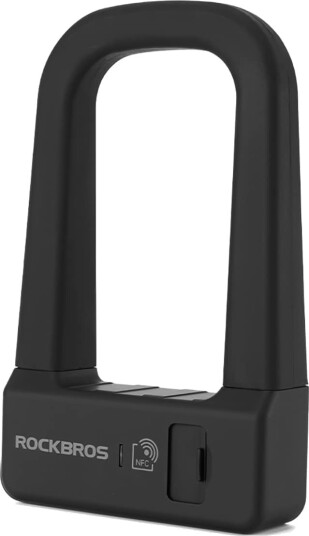 Rockbros RBNS1 SMART sykkellås med NFC-leser - svart Rockbros RBNS1 SMART sykkellås med NFC-leser - svart