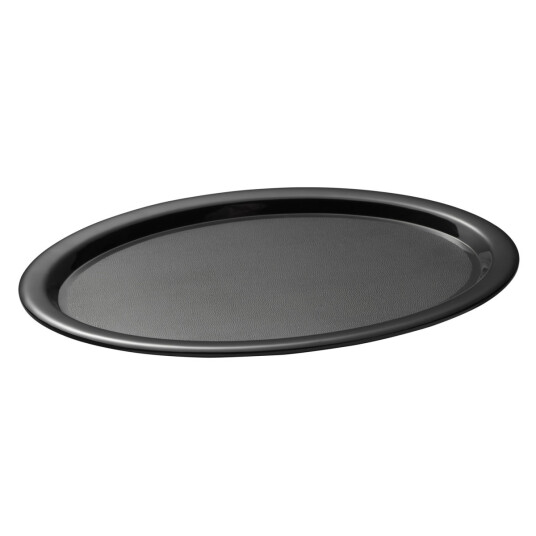 APS Serveringsbrett KAFFEEHAUS; 28.5x21.5x1.5 cm LxBxH; Svart; Oval