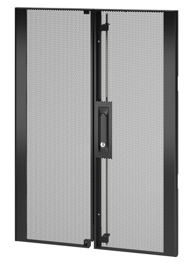 APC NetShelter SX 18U 600mm Wide Perforated Split Doors Black