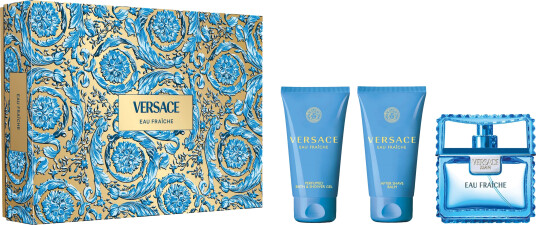 Versace Gift Set Eau Fraiche Eau De Toilette + Shower Gel + After Shave Balm Versace Gift Set Eau Fraiche Eau De Toilette + Shower Gel + After Shave Balm