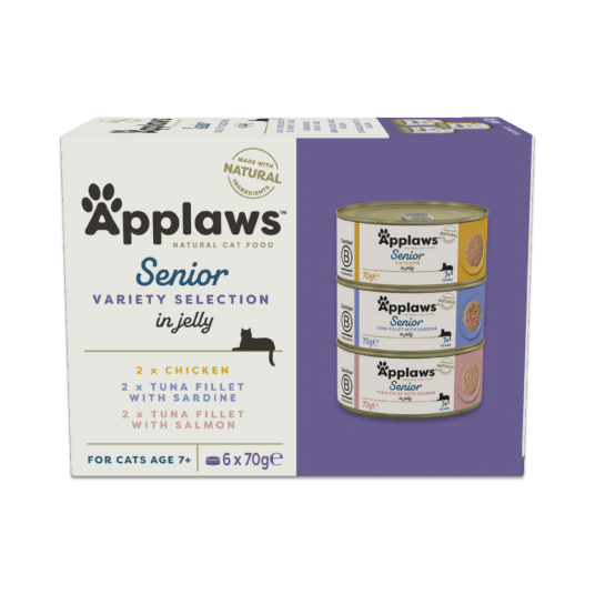 Applaws Multipack Senior Variety Jelly Selection 6X70G Applaws Multipack Senior Variety Jelly Selection 6X70G
