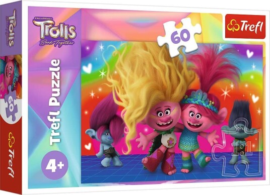 Trefl Trolls Puslespill 60 Brikker