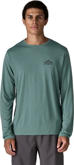 Patagonia Men"s Long Sleeved Capilene Cool Daily Shirt Cloud Crag Blue Sage Light Blue Sage X dye XL
