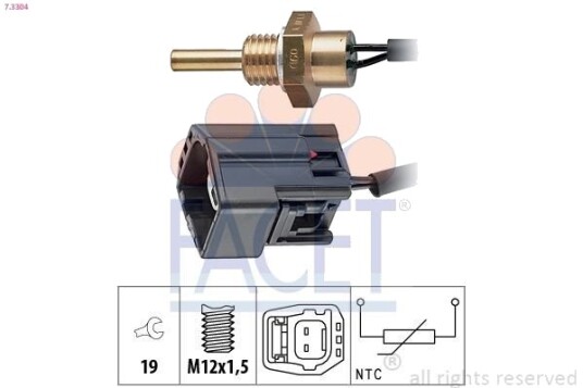 Sensor, motortemperatur FACET 7.3304