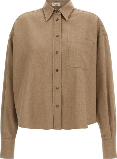 Brunello Cucinelli Dame Bluser & Skjorter Beige S,