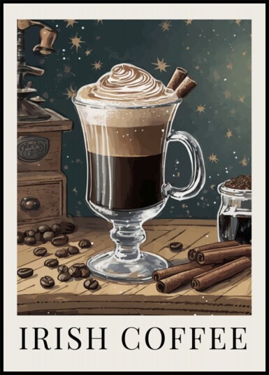 Cozy Irish Coffee Plakat / 100x150