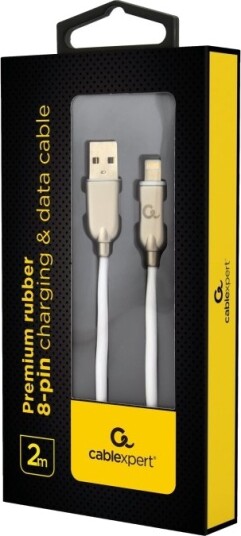 Cablexpert Premium Lightning Kabel Usb Hann Til Lightning Hann 2 M Hvit