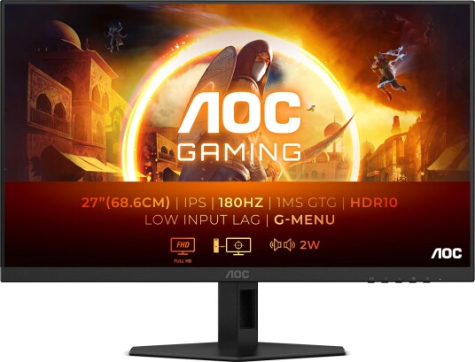 AOC 27G4XE Gaming Skjerm 27” FHD 180Hz IPS Sort AOC 27G4XE Gaming Skjerm 27” FHD 180Hz IPS Sort