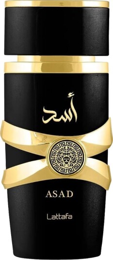 Lattafa Asad Eau de Parfum Unisex 100ml Spray med Duftnoter av Mysk, Vanilje, og Patchouli
