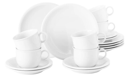 Seltmann Weiden Compact kaffeservise 18 deler Hvit