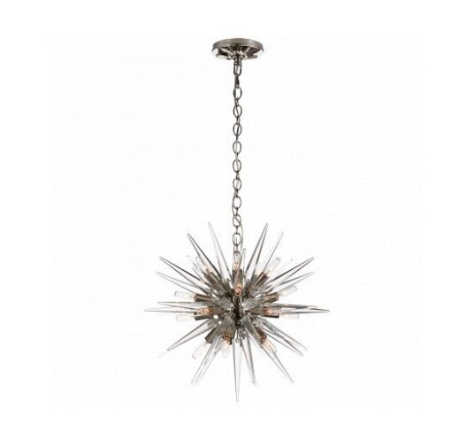 Quincy Small Sputnik Chandelier Polished Nickel Quincy Small Sputnik Chandelier Polished Nickel
